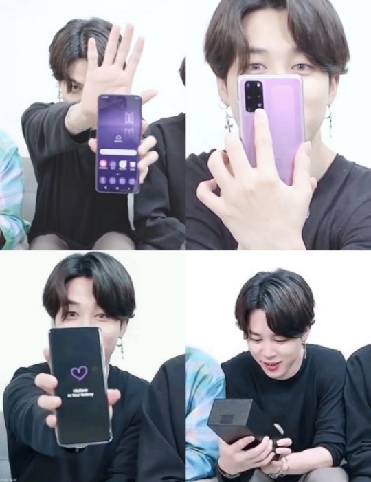  방탄소년단 지민, 갤럭시×BTS 에디션 '언박싱 영상' 속 센스 눈길