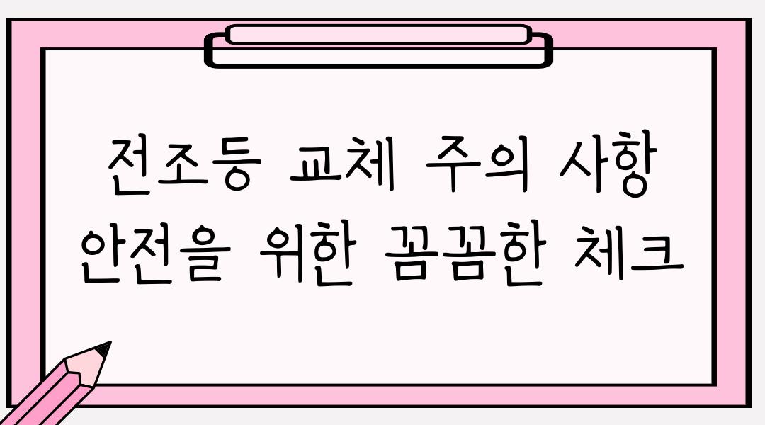 전조등 교체 주의 사항 안전을 위한 꼼꼼한 체크