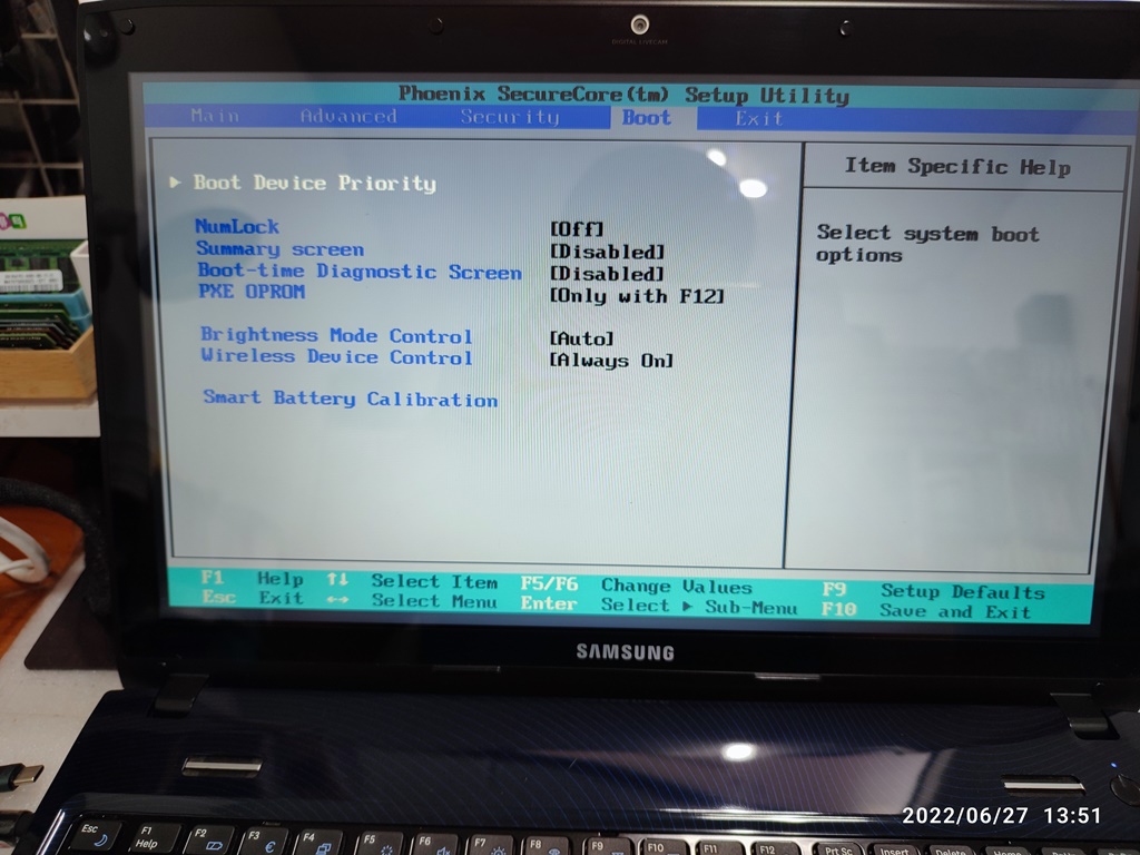 NT-R590-PS55S 노트북 시모스 화면 (2)
