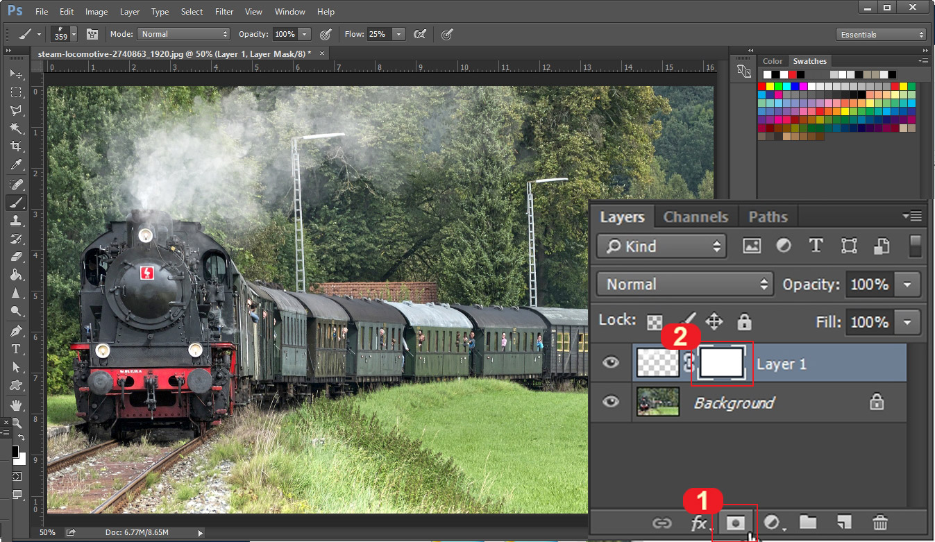 포토샵 연기효과