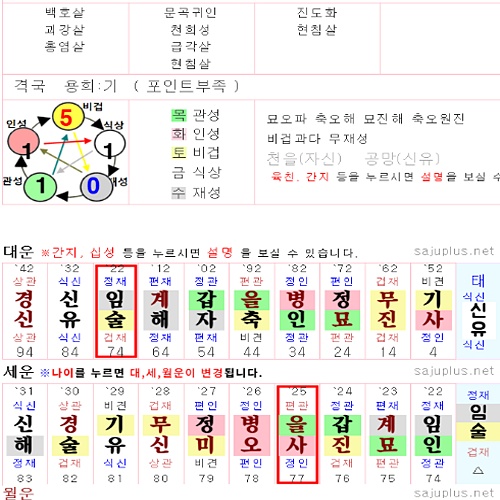 한덕수 사주
