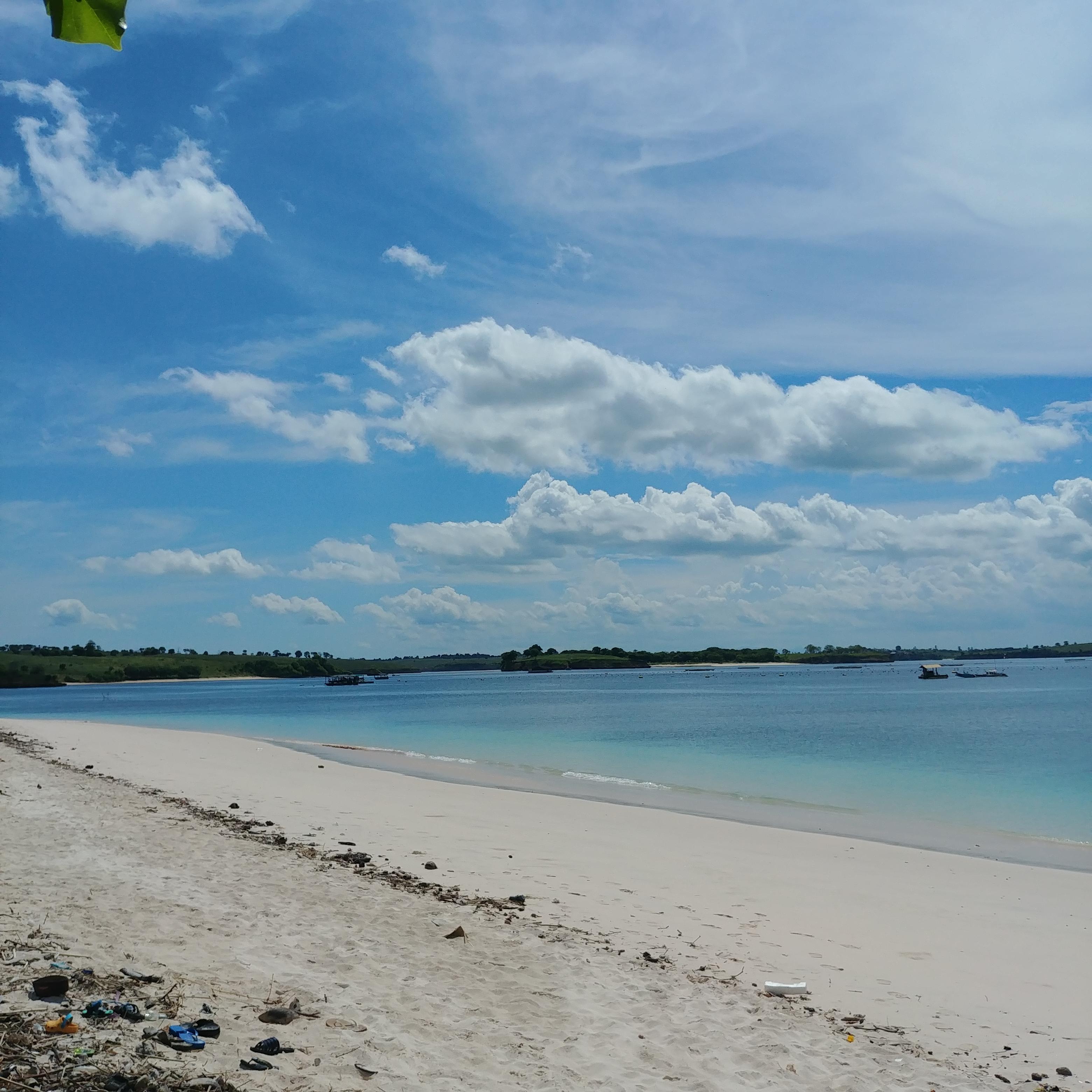 인도네시아 발리 롬복 섬의 아름다운 해변 Pink Beach
