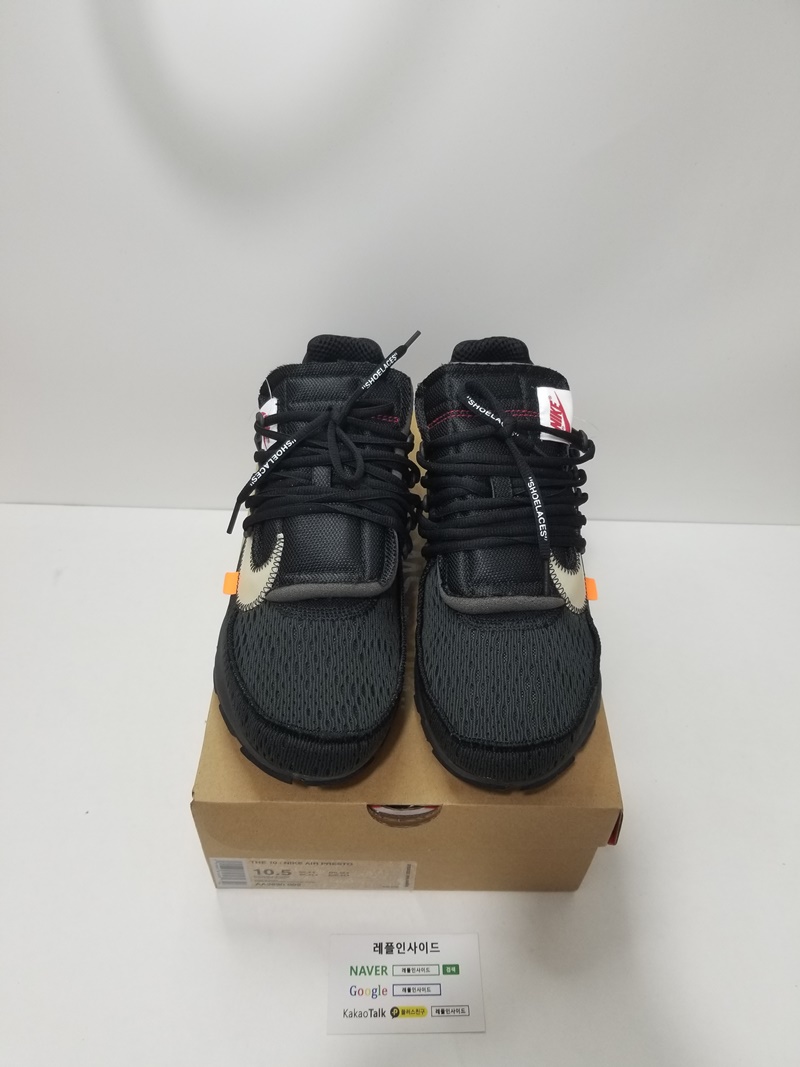  [NIKE] 나이키 X 오프화이트 THE TEN 프레스토2.0 블랙 AA3830-002 남녀공용 (OWF공장)