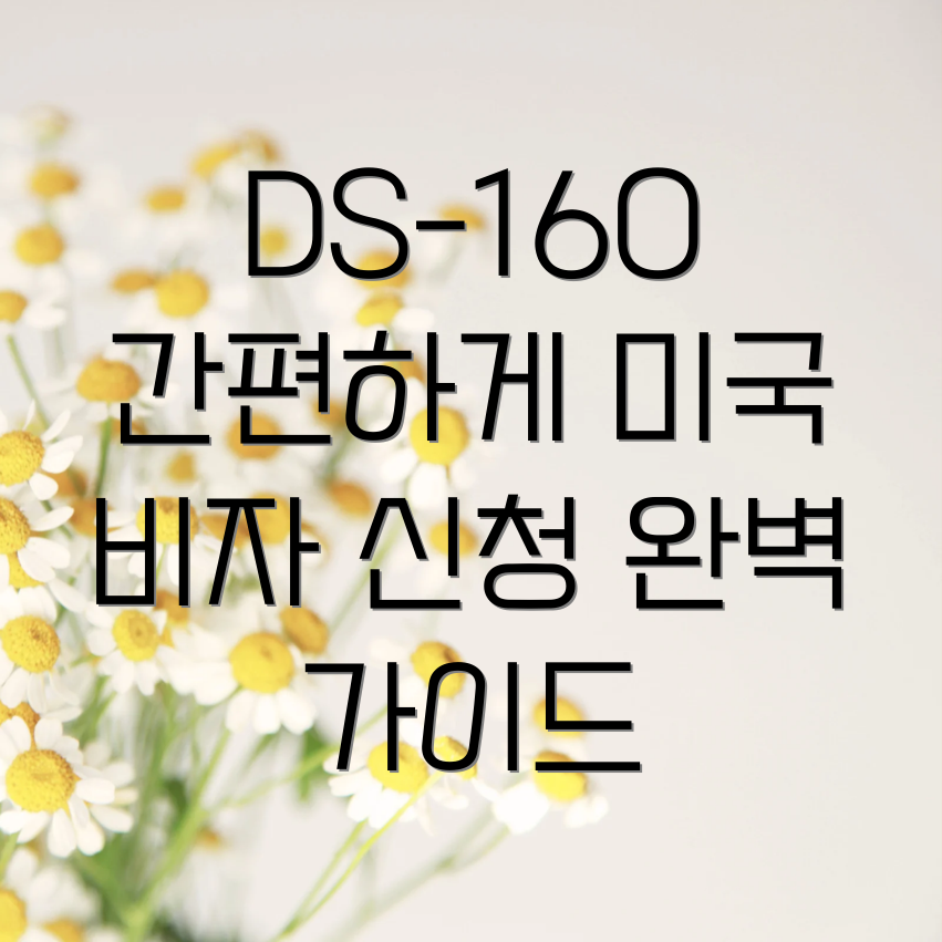 DS-160 양식