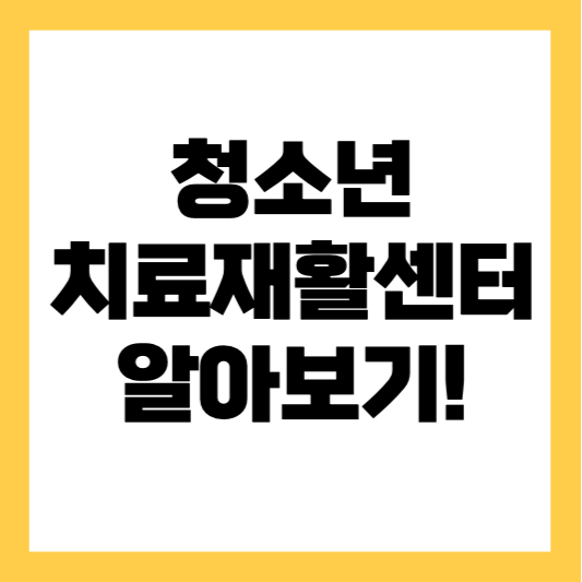 청소년 치료 및 재활 센터