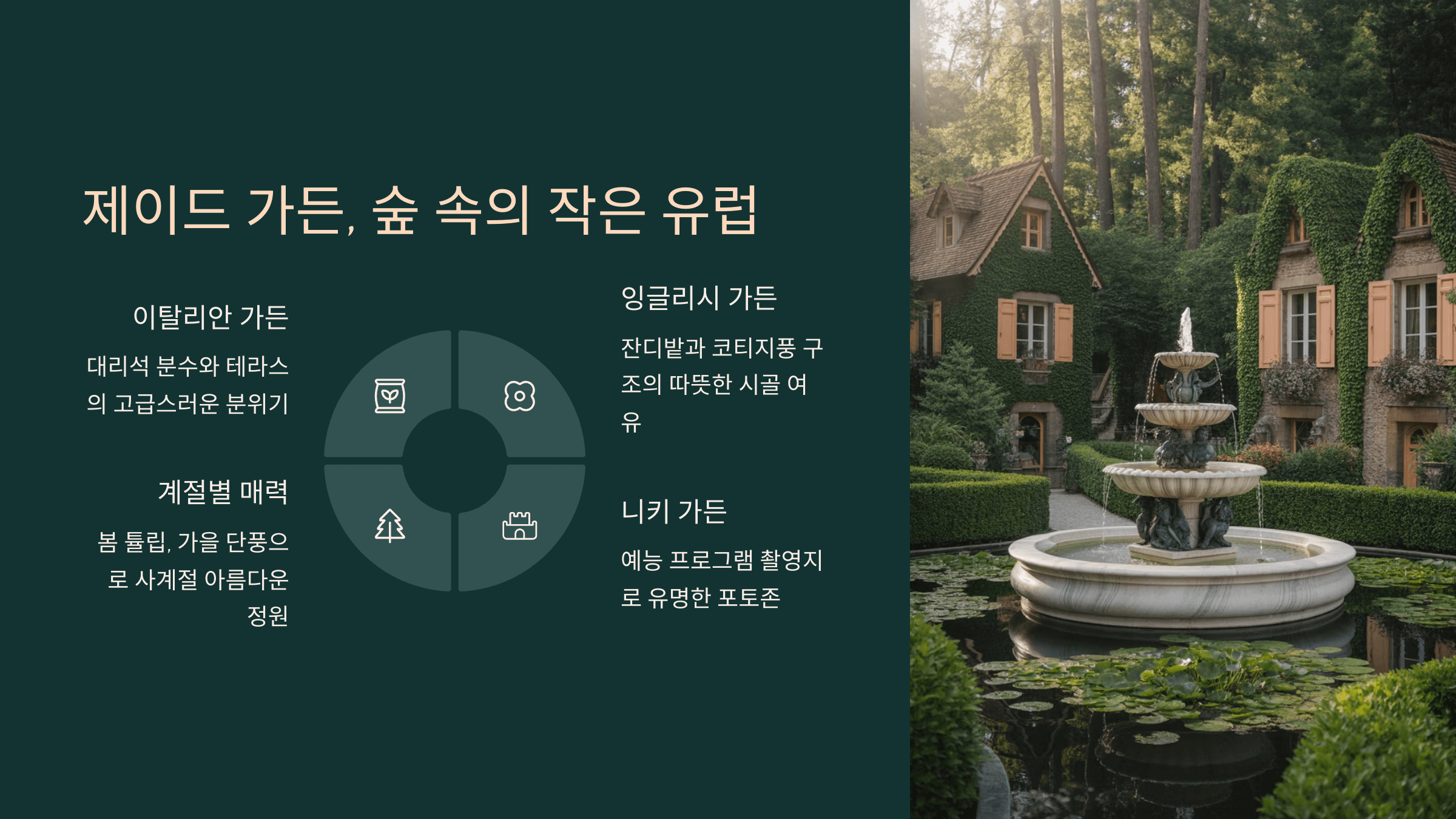 제이드 가든에서 느끼는 유럽 정원