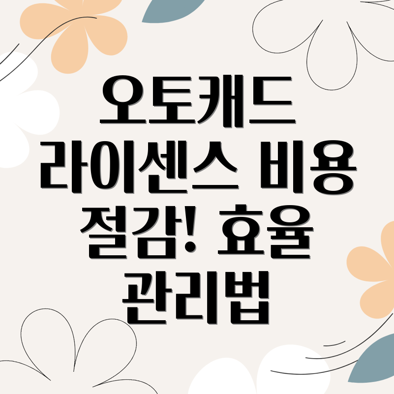 오토캐드 라이센스