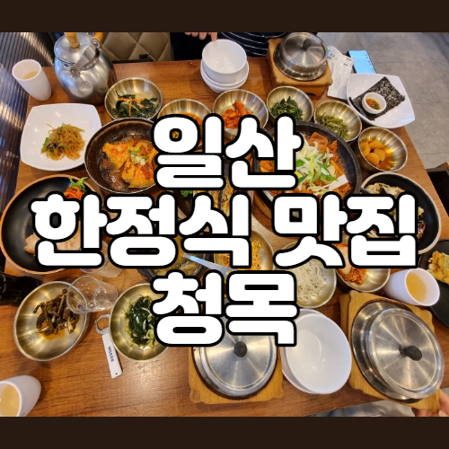  가족외식추천 한상차림 한정식 맛집 일산 청목