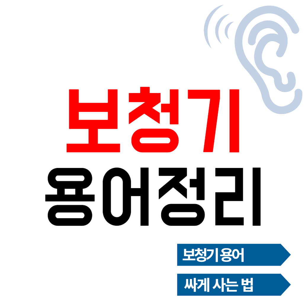 보청기 용어 명칭 부품 설명 정리