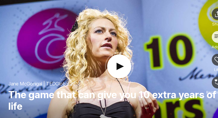  TED 테드로 영어공부 하기 The game that can give you 10 extra years of life