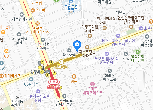 강남점 위치 이미지