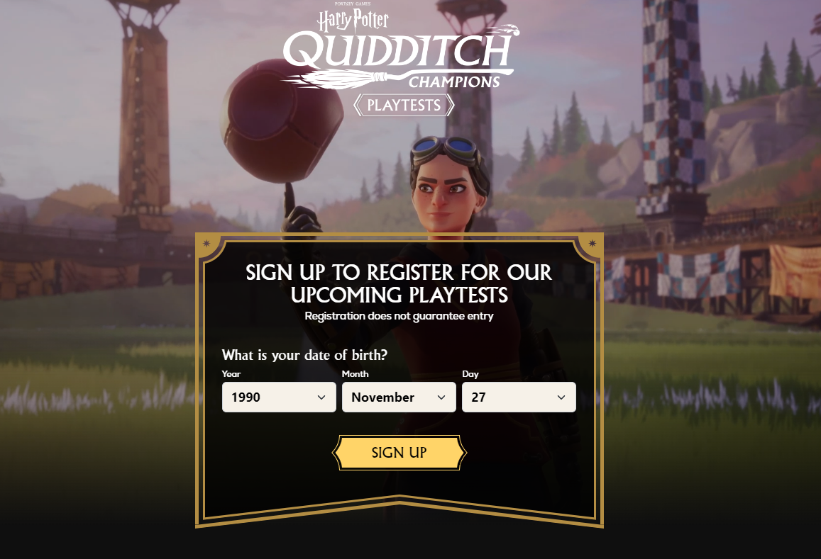 https://quidditchchampions.wbgames.com/en 홈화면 이미지입니다.