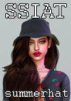 acc)summer hat - cc list - undefined - model B acc)summer hat - cc list - undefined - model B