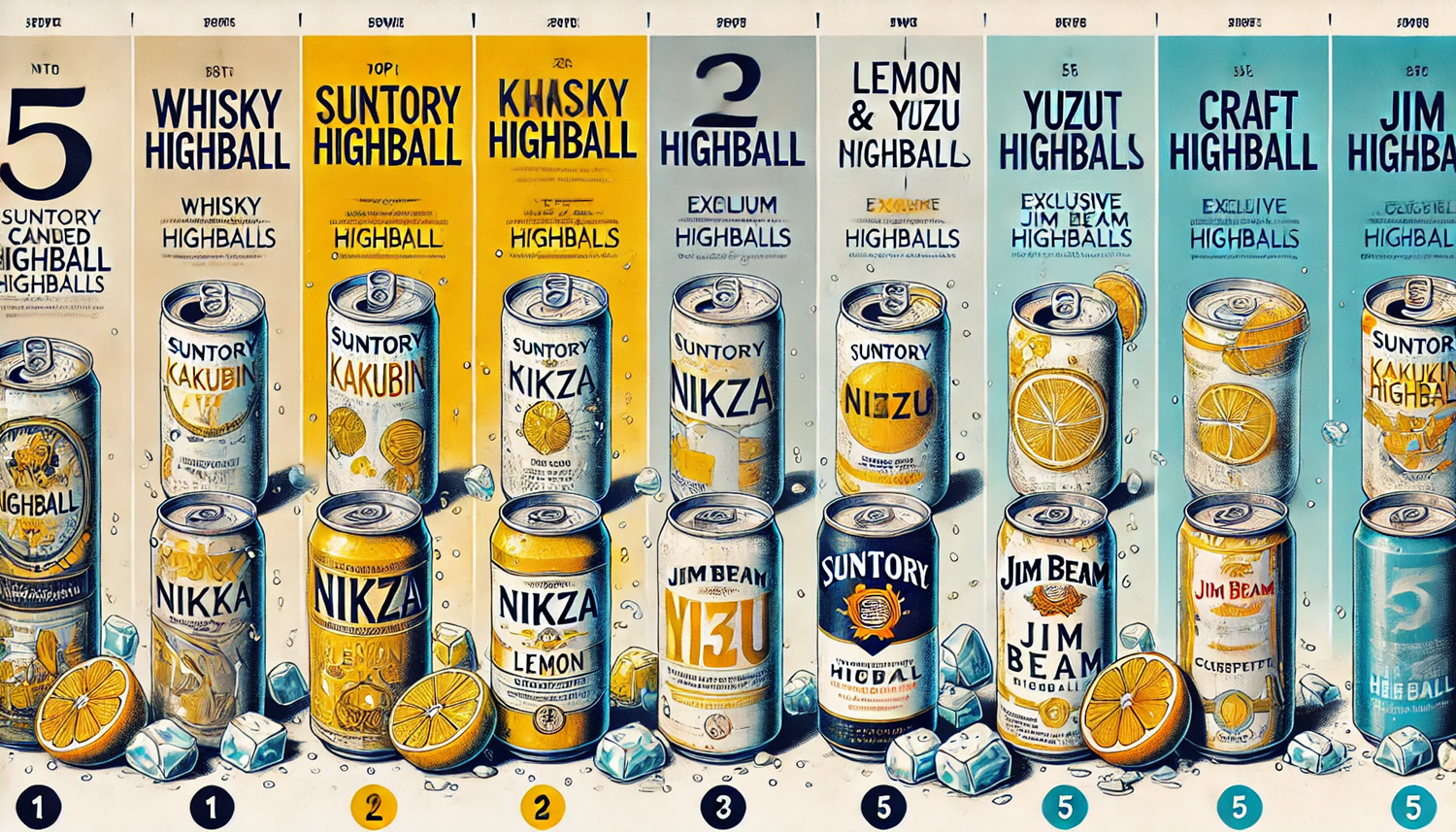 요즘 대세는 ‘캔 하이볼’! 직접 비교한 인기 제품 TOP 5