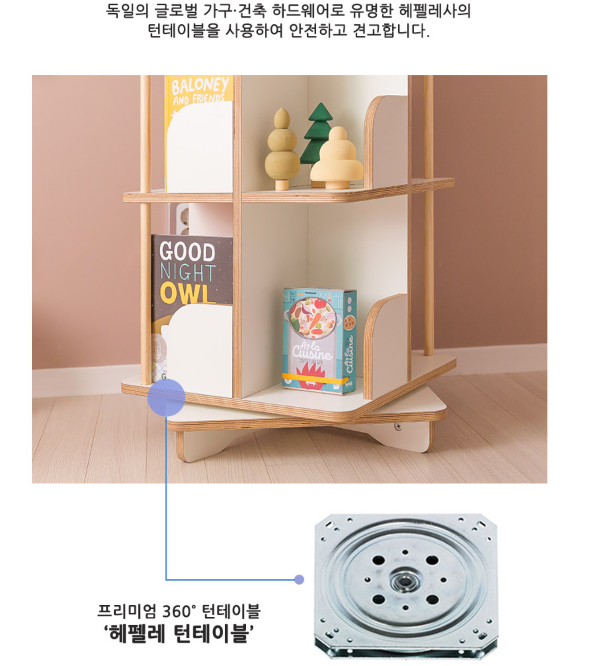 꼬메모이 회전책장
