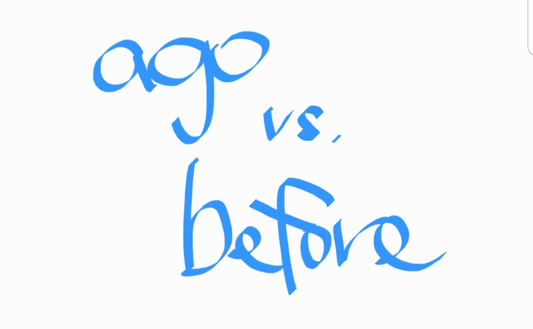  1일1영어: Ago 와 Before 차이점