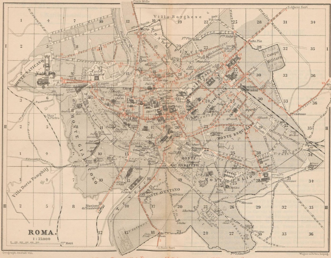 1897년 제작 로마 관광가이드