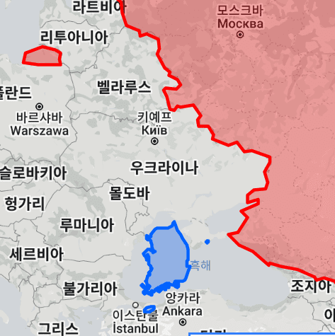 러시아 vs 한국 비교(땅 면적, 지도 비교, 인구수) 러시아 Vs 한국 비교(땅 면적, 지도 비교, 인구수)
