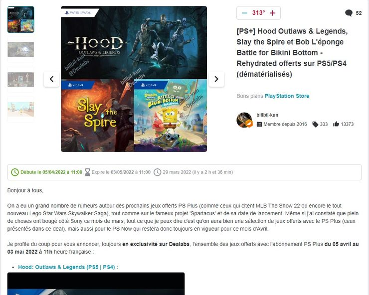  2022년 4월 PS Plus 무료 게임 온라인 유출 Hood: Outlaw and Legends, Slay Spire
