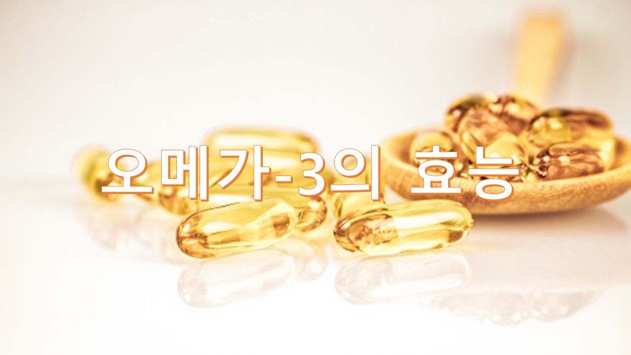  오메가3의 효능