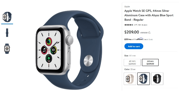 애플워치SE 월마트 가격