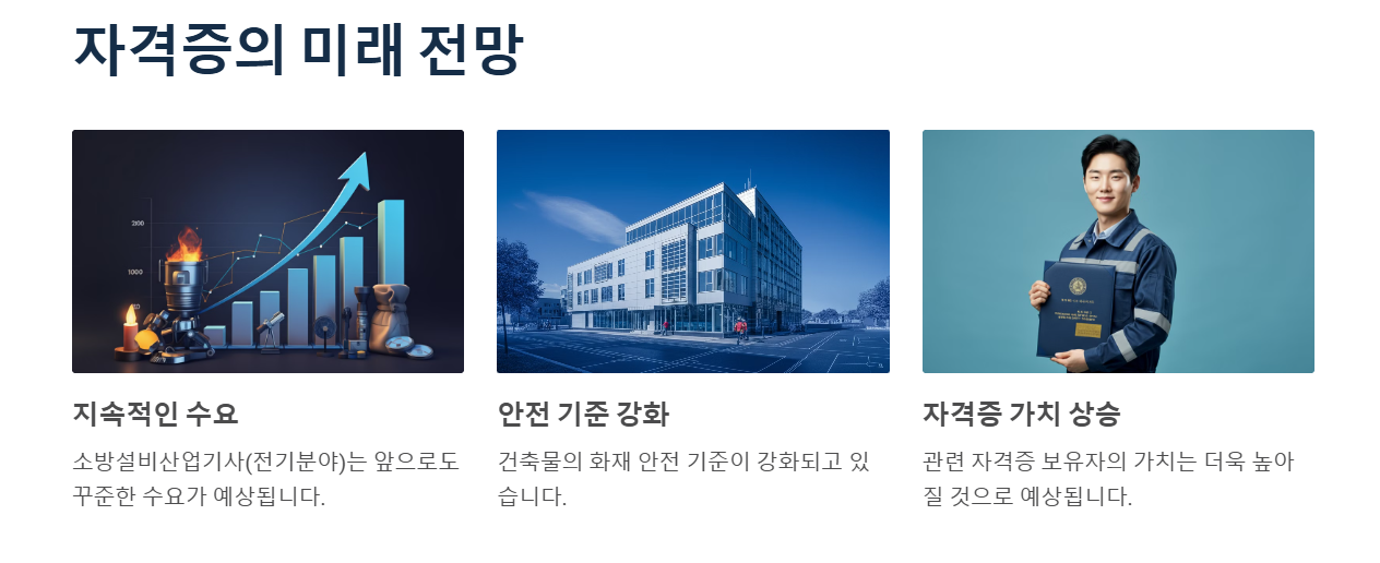 소방설비산업기사(전기분야) 자격증 전망