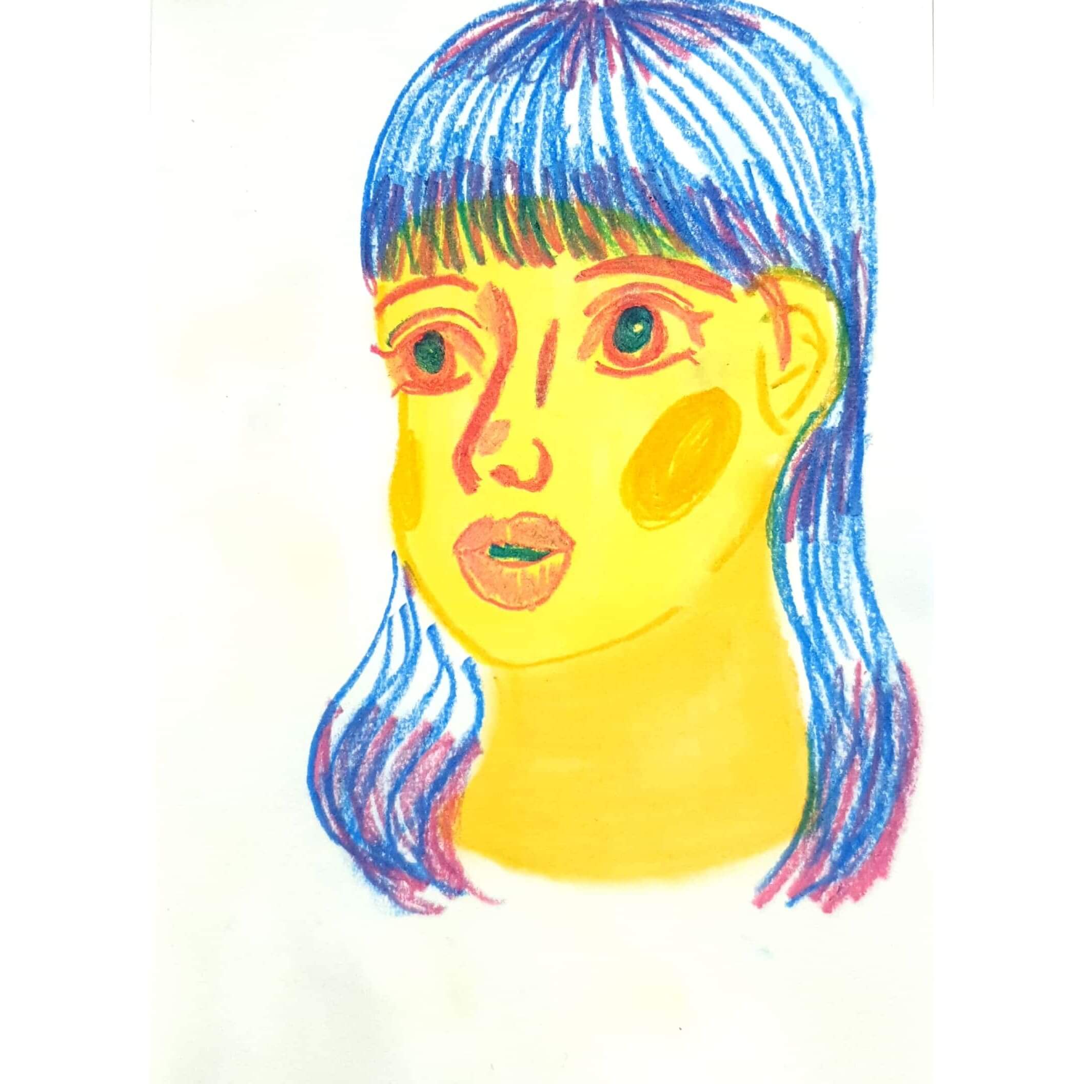  Oh? 오? / 일러스트레이션 그림 드로잉 / 인물화 그리기