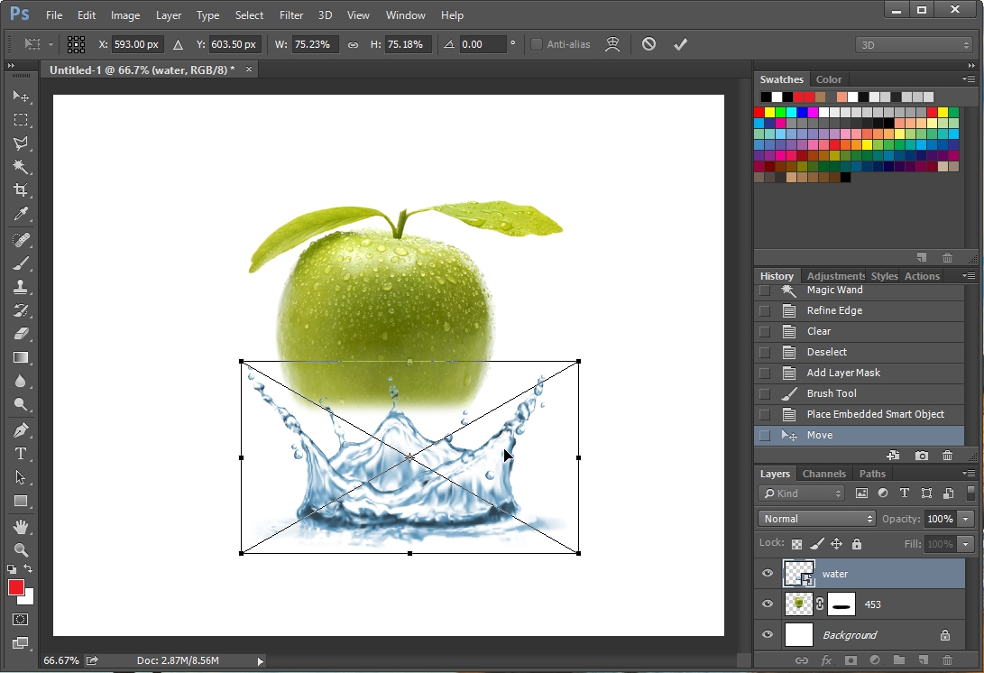 포토샵 물 이미지