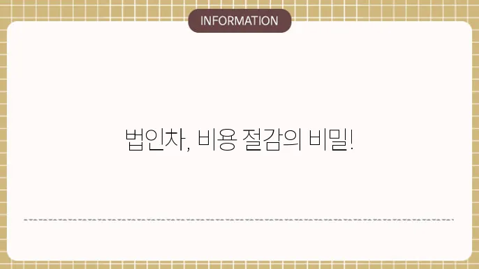 법인 차량 장기렌트