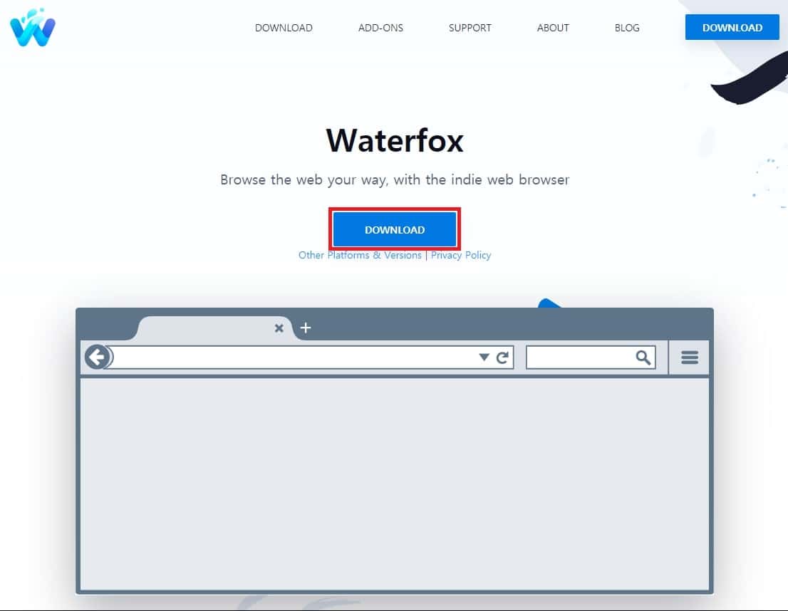 waterfox 브라우저 설치하기