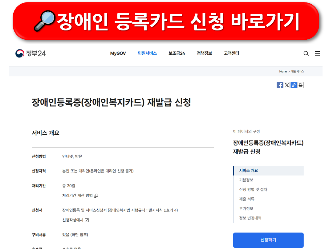 장애인 교통복지카드 신청 방법 및 혜택 8가지