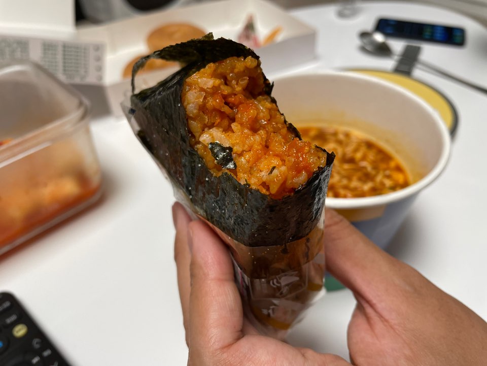 소고기 전주 비빔밥 삼각김밥 사진