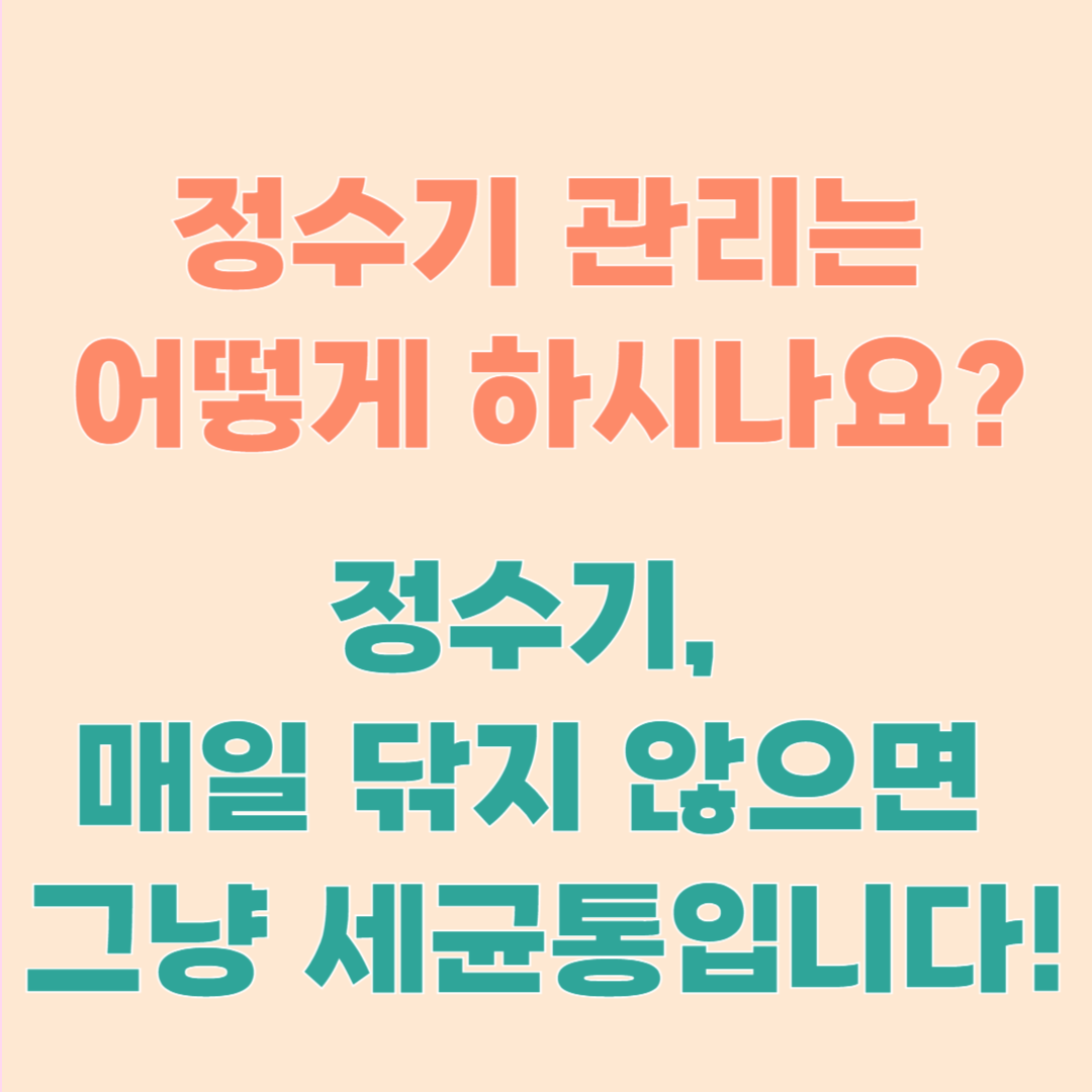 정수기 관리 안 하면 마시는 물이 위험해집니다 – 실질 관리법 총정리