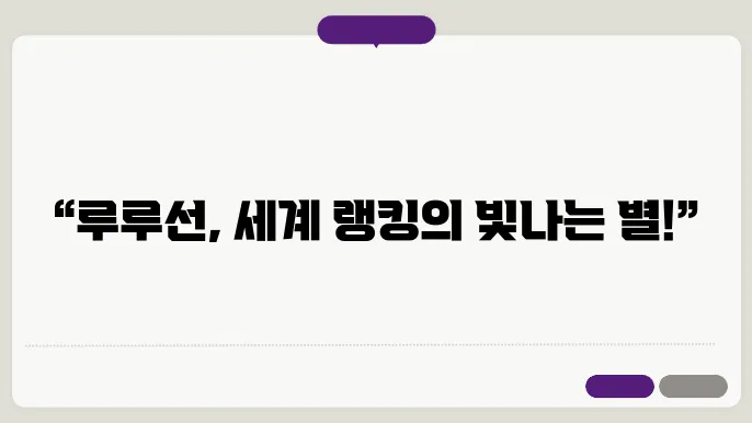 뉴질랜드 테니스선수 루루선 프로필 세계랭킹