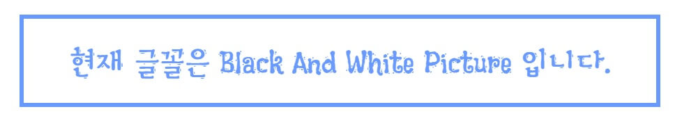 Black-And-White-Picture-폰트