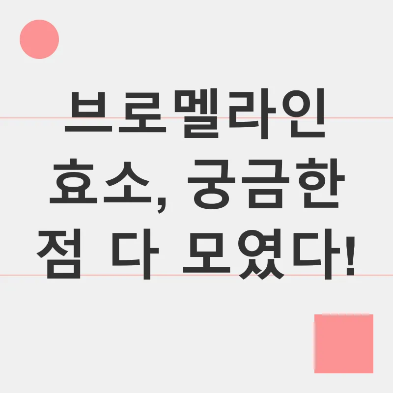 브로멜라인 효소_4