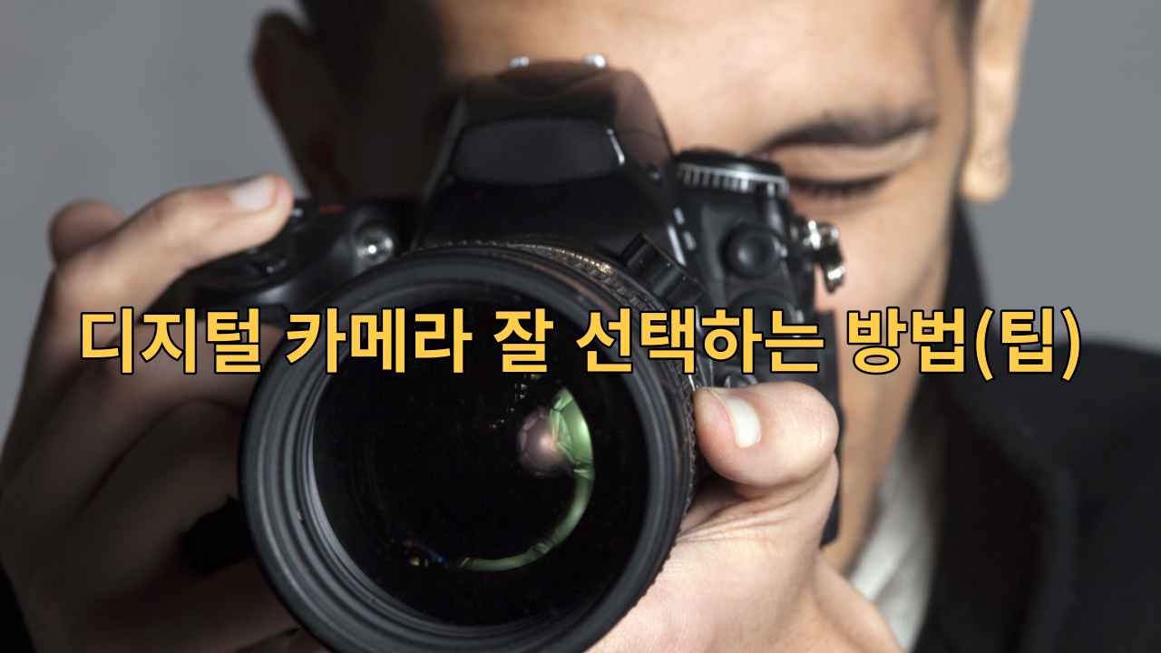  디지털 카메라 잘 선택하는 방법(팁)