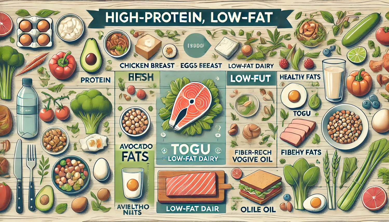 고단백, 저지방 식단 구성 방법