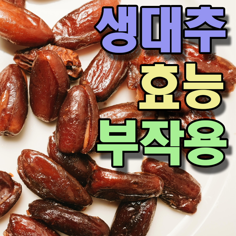  생대추 효능 부작용