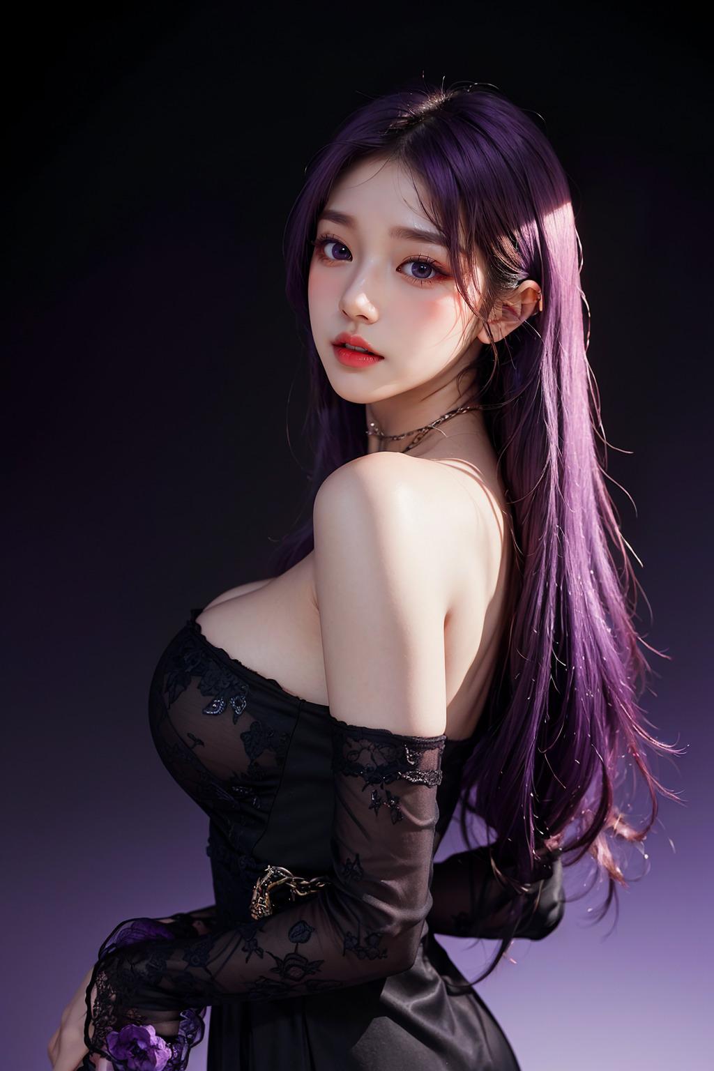  원래 AI로 페이트 메두사 뽑을려고 했으나 실패한 이미지 - 2