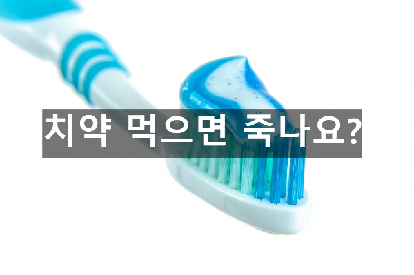  치약 먹으면 죽나요?
