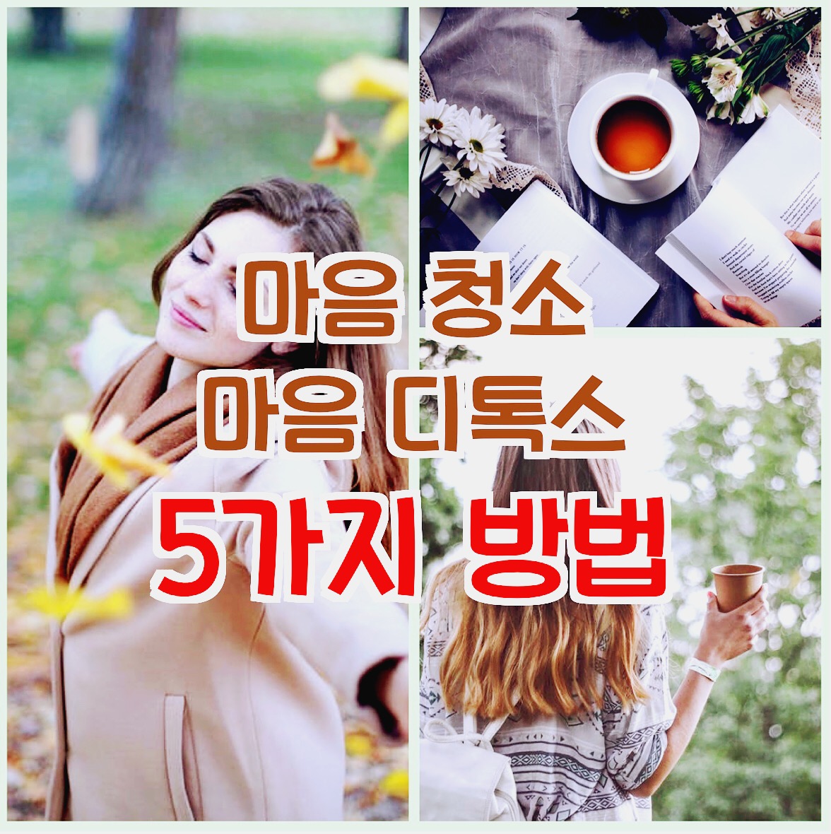  마음 청소 마음 디톡스 5가지 방법