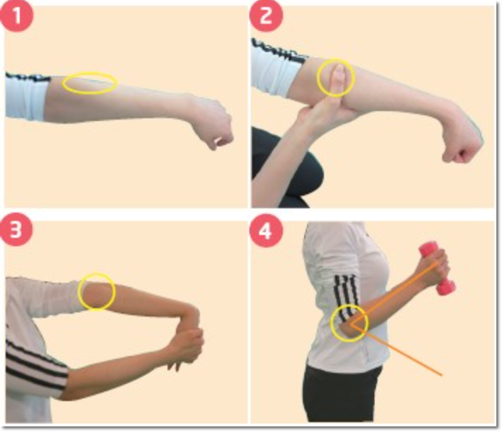 테니스 엘보 스트레칭 방법