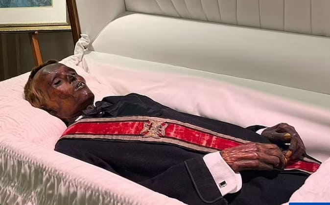 128년 된 미국 최고령 미이라 &#39;스톤맨 윌리&#39; VIDEO: Oldest mummy in the US will finally get a proper burial