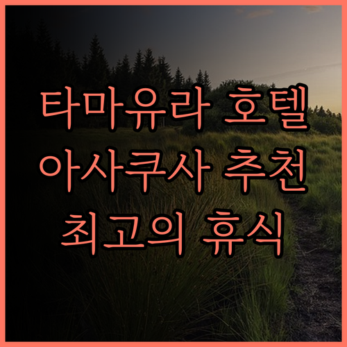 타마유라 호텔 아사쿠사 추천 후기 아