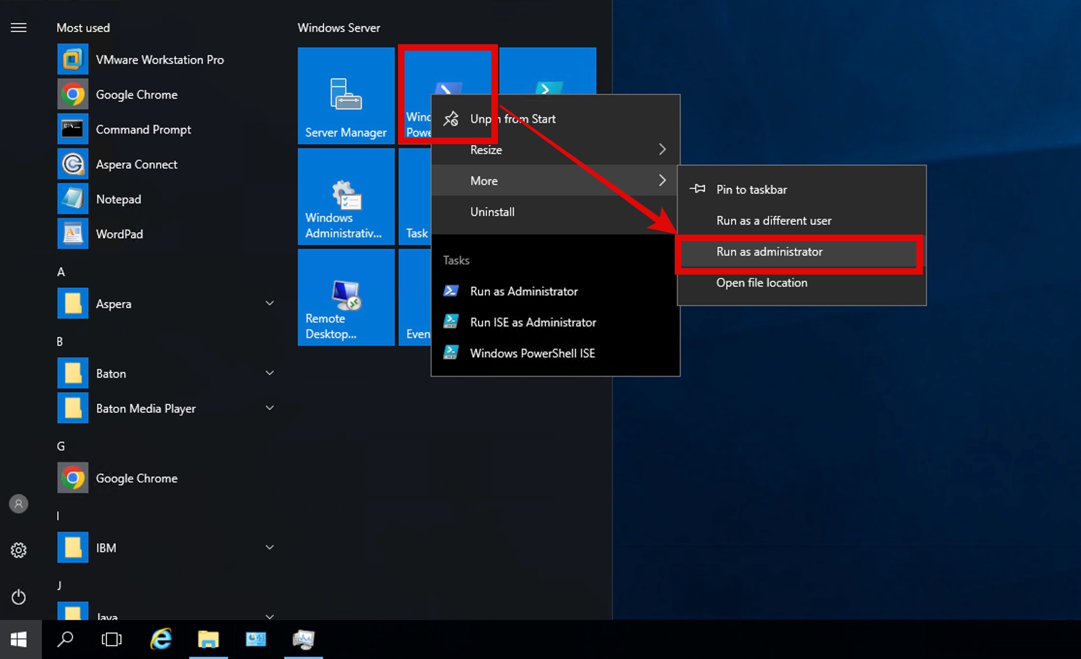 Powershell 관리자 권한 실행