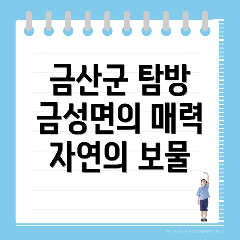 금산군 금성면 여행