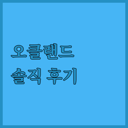 오클랜드 포에나모 호텔 숙박 후기! 