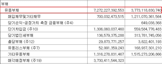 유동부채 이미지