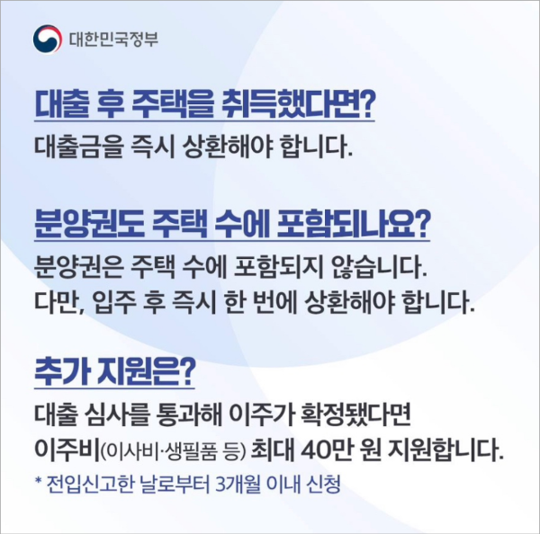 비정상거처 이주지원 버팀목전세자금